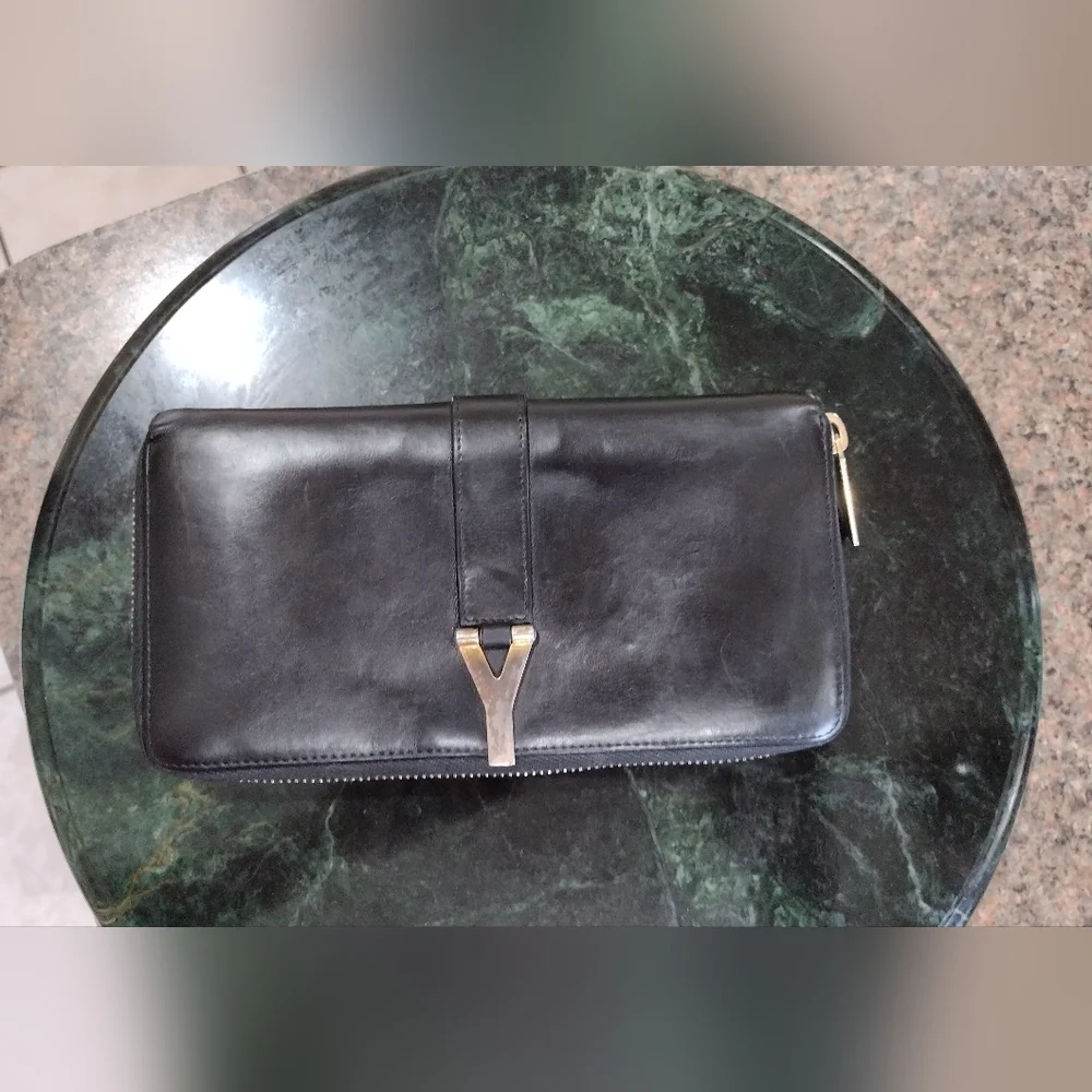 Yves Saint Laurent Ligne Y Leather Wallet - Picture 11 of 16